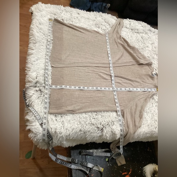 Old Navy light tan lightweight cardigan open front Woman’s size XXL - Picture 7 of 10